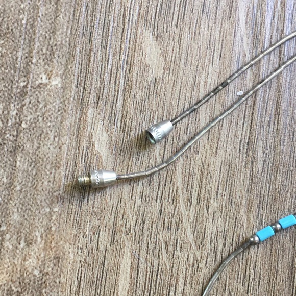 .925 Sterling Liquid Silver & Turquoise Necklace - Picture 4 of 8